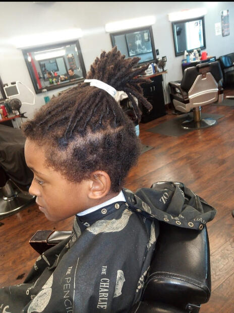 before child's trim/shave