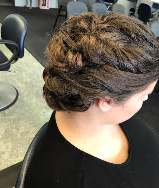 back part of the updo