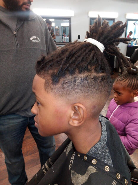 After child's trim/shave After child's trim/shave